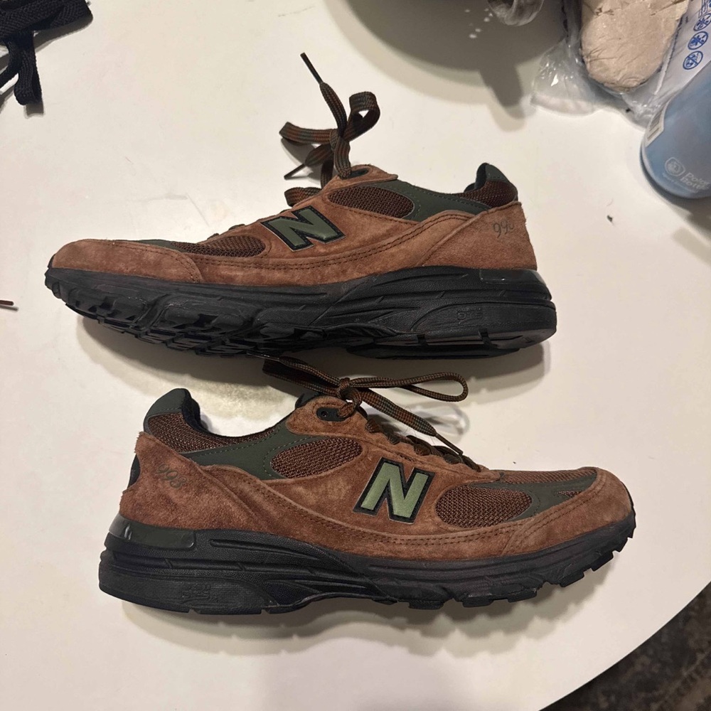 Used Aime Leon Dore x New Balance 993 Brown and Green Mens size 10